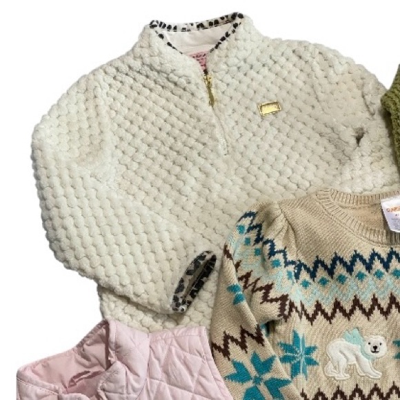 Juicy Crewcuts Girls Winter Sweater Vest Bundle Lot Mixed Sizes Kids - Picture 3 of 13